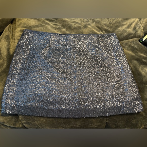 Gap Navy Sequin Skirt Size 18 - Picture 2 of 6